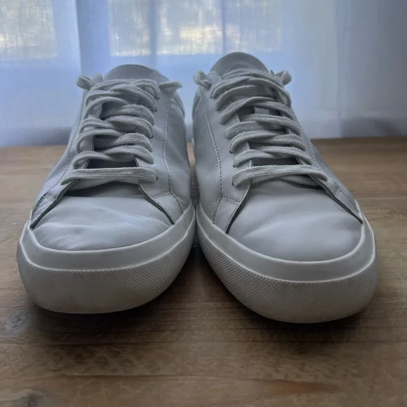 Vince Fulton Leather Sneaker in White Size 9/ EU 42.5 - Picture 2 of 11